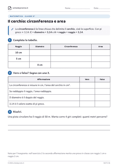 Anteprima scheda MAT5-46